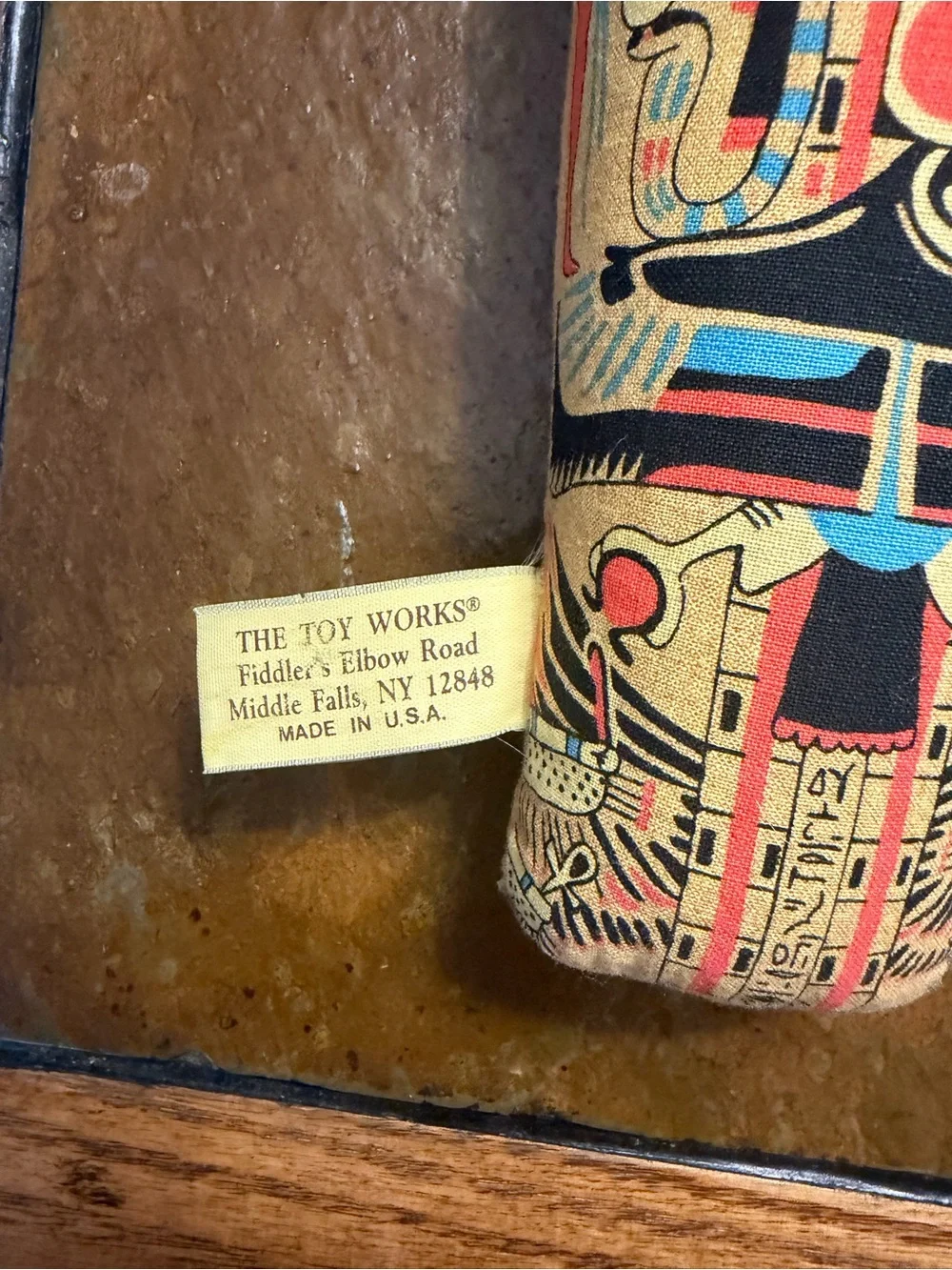 Vintage Egyptian Mummy Sarcophagus bean bag plush doll.